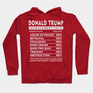 Trump Impeach 45 Facts Hoodie